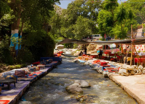 Shared Day Trip to the Ourika Valley – Waterfalls, Berber Villages & Mountain Views