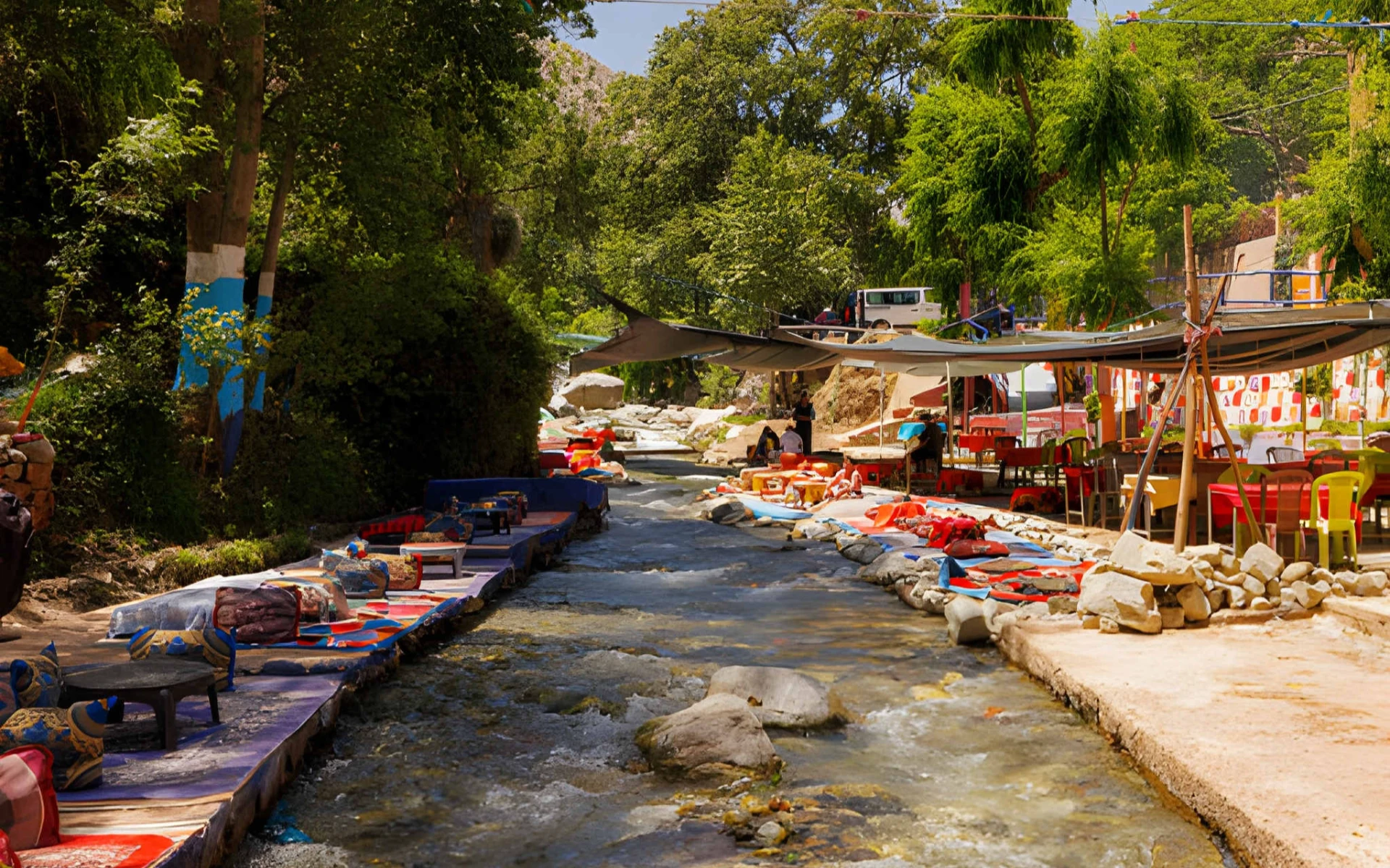 Shared Day Trip to the Ourika Valley – Waterfalls, Berber Villages & Mountain Views